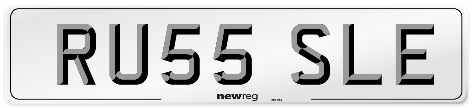 RU55 SLE Number Plate from New Reg